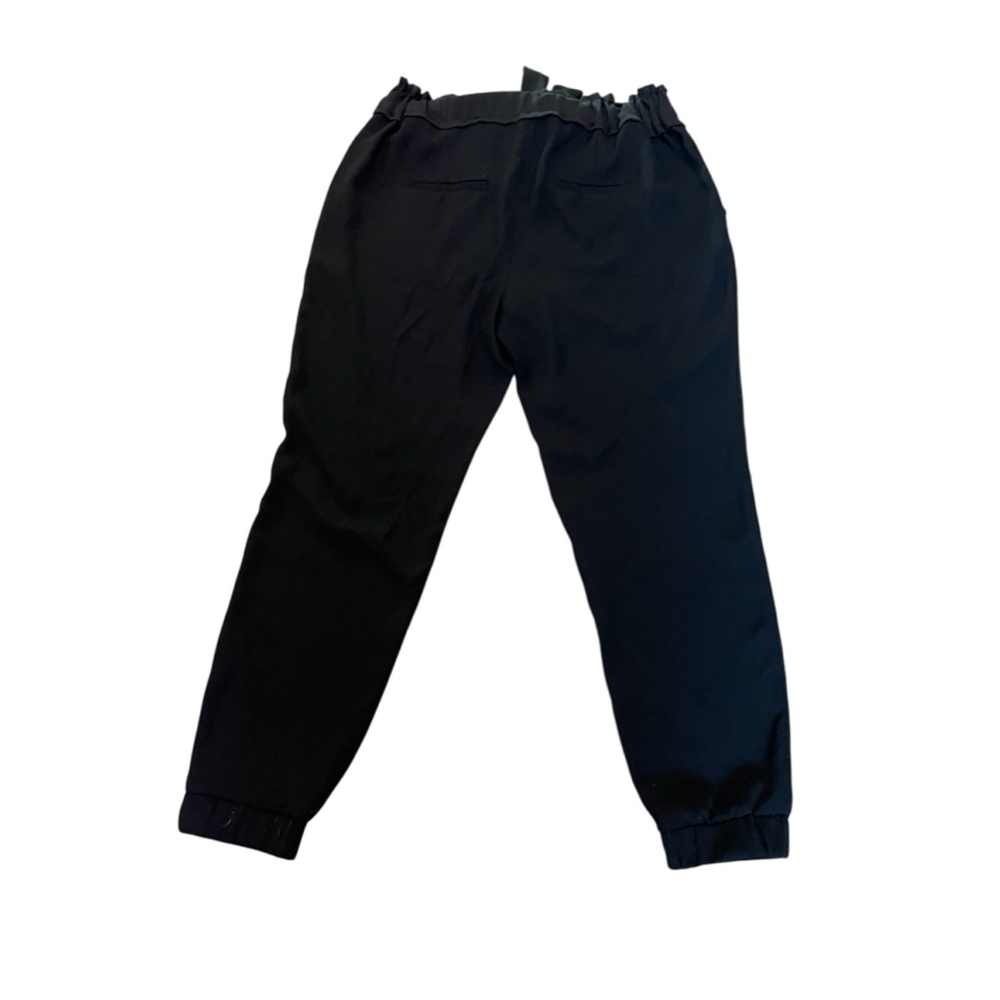 Dynamite Black Tie Waist Dress Pants Cropped Career Office Size Large - Picture 4 of 11